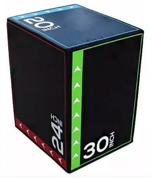 Cajon de Saltos Cross fit 3 en 1 de 20-24-30