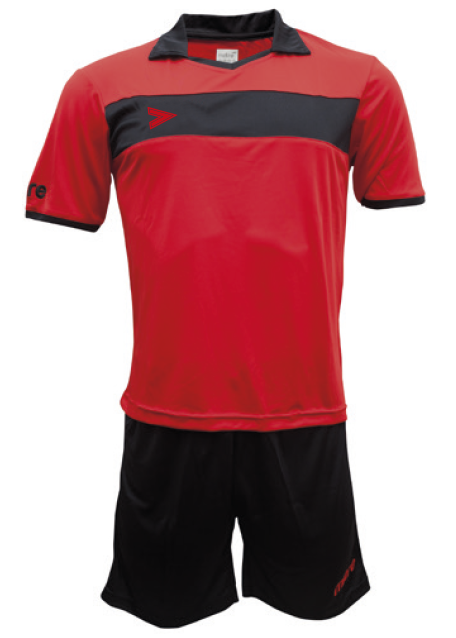 Uniforme Mitre London Delta Eco Adulto Rojo-Negro
