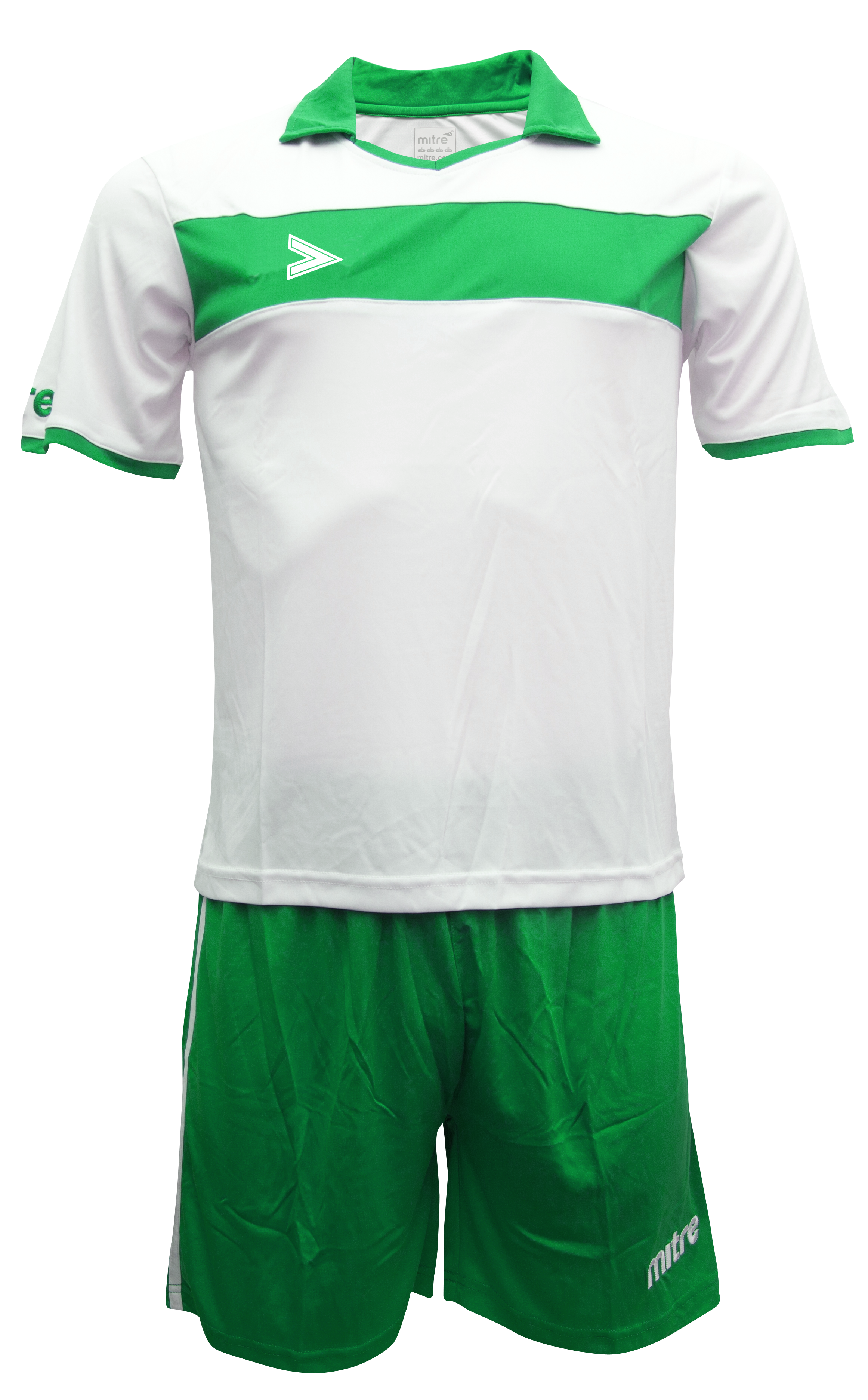 Uniforme Mitre London Delta Eco Adulto Blanco-Verde