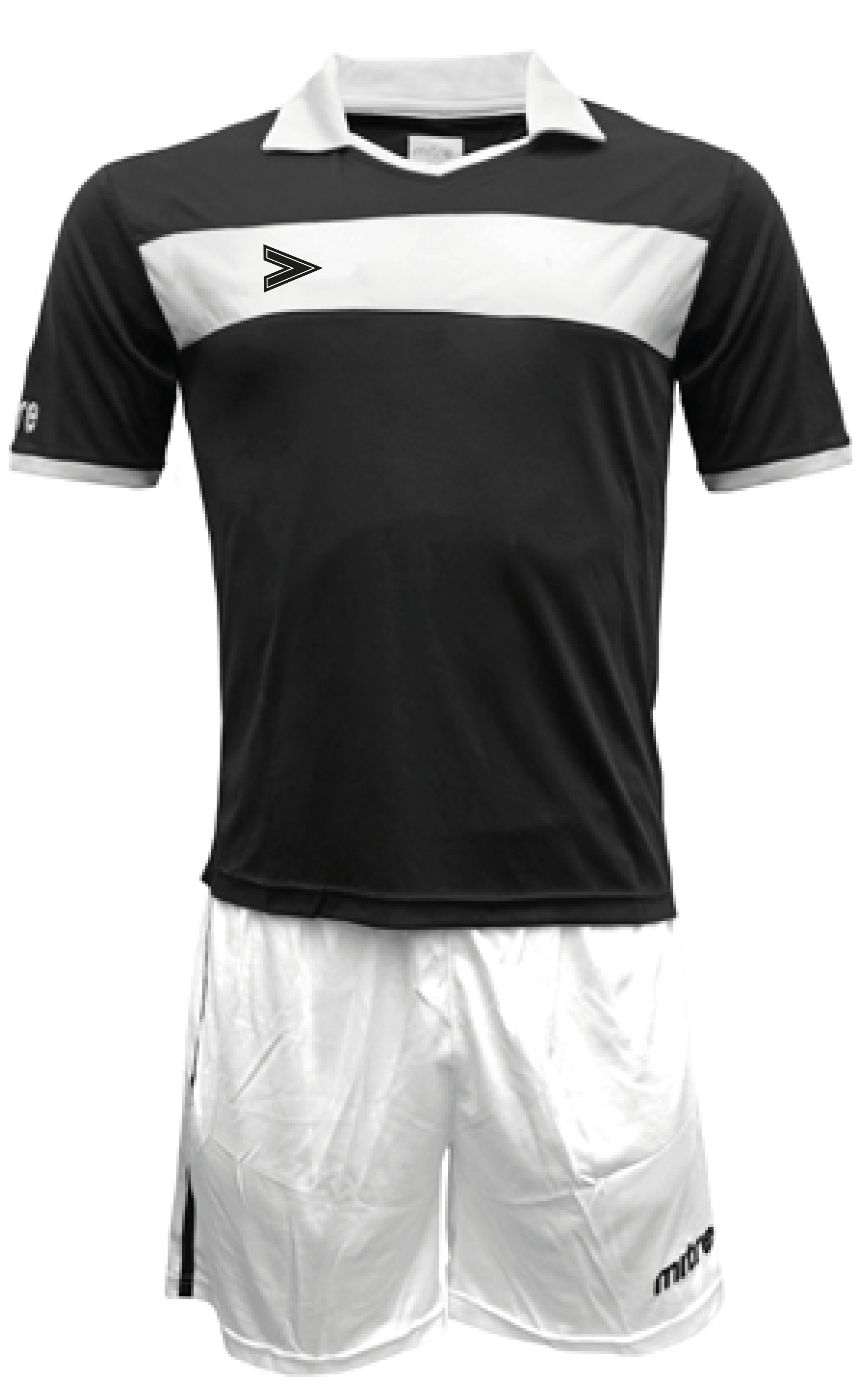 Uniforme Mitre London Delta Eco Adulto Negro-Blanco
