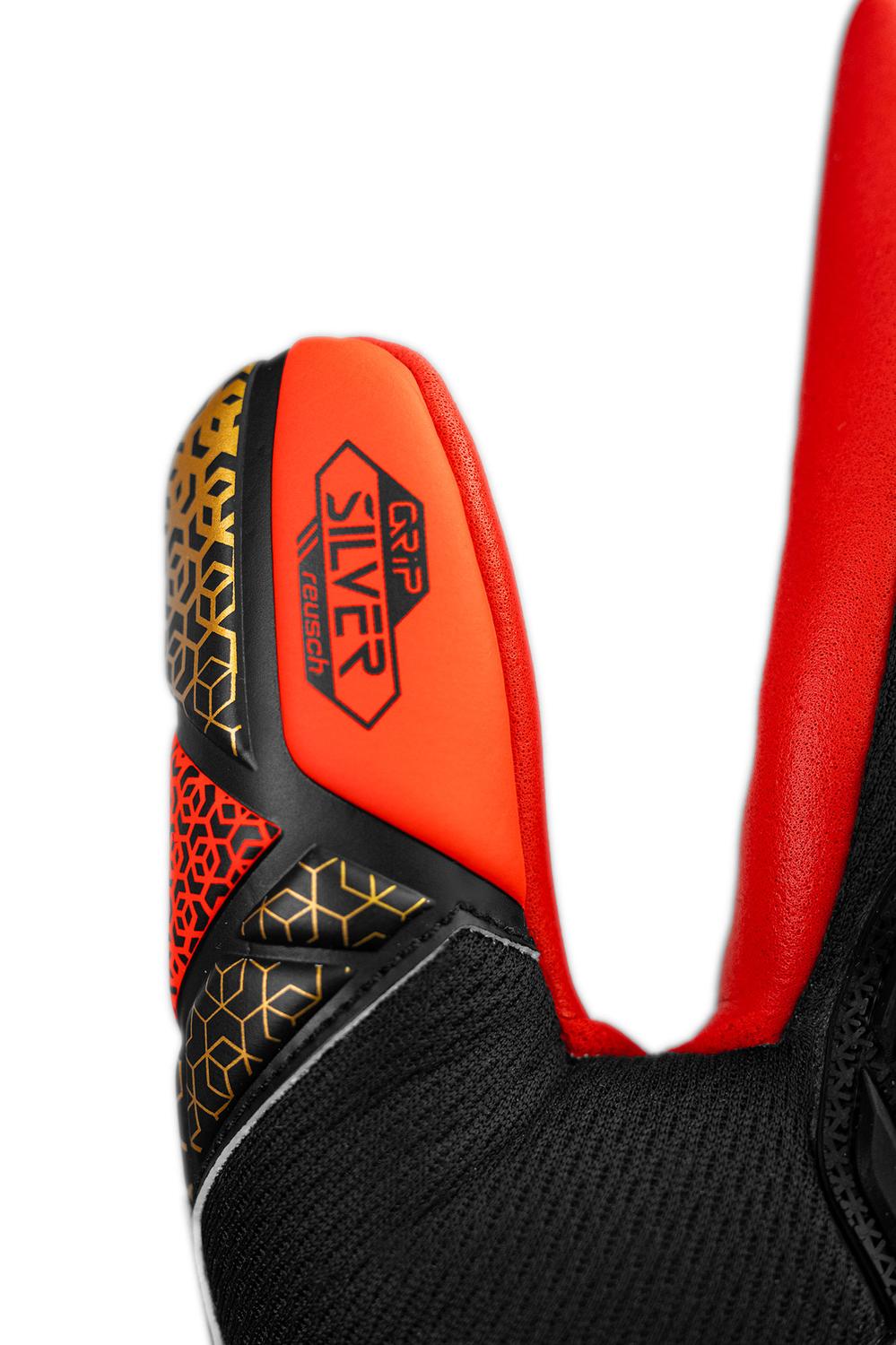 Guante Arquero Attrakt Freegel Silver GK25 Negro-Rojo - Imagen 6