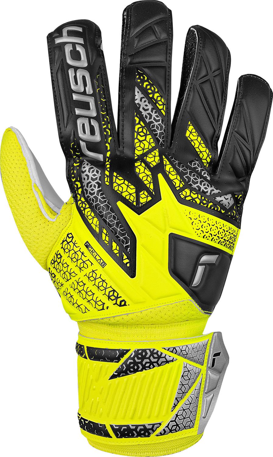 Guante Arquero Reusch Attrakt Solid SR GK25 Amarillo - Imagen 2